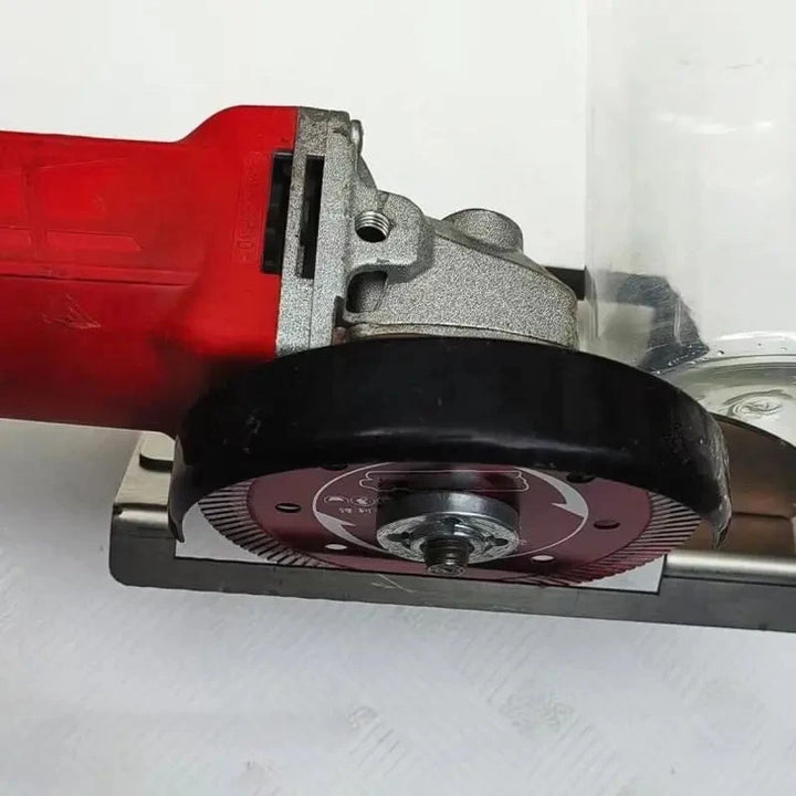 Tegelsnijhouder voor Haakse Slijper 45° Schuine Kanten RVS Verstelbaar Precisie Tegelbewerking Badkamer Keuken Renovatie Compact Vibratievrij | Sansoti 1