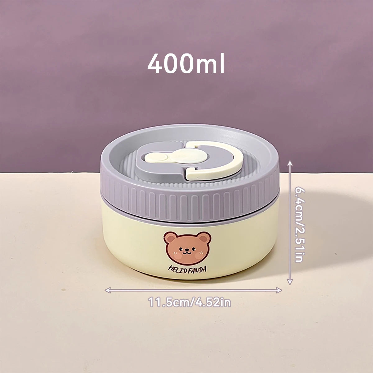 Thermische voedselcontainer – roestvrij staal 304, lekvrij, 400–2000 ml 0