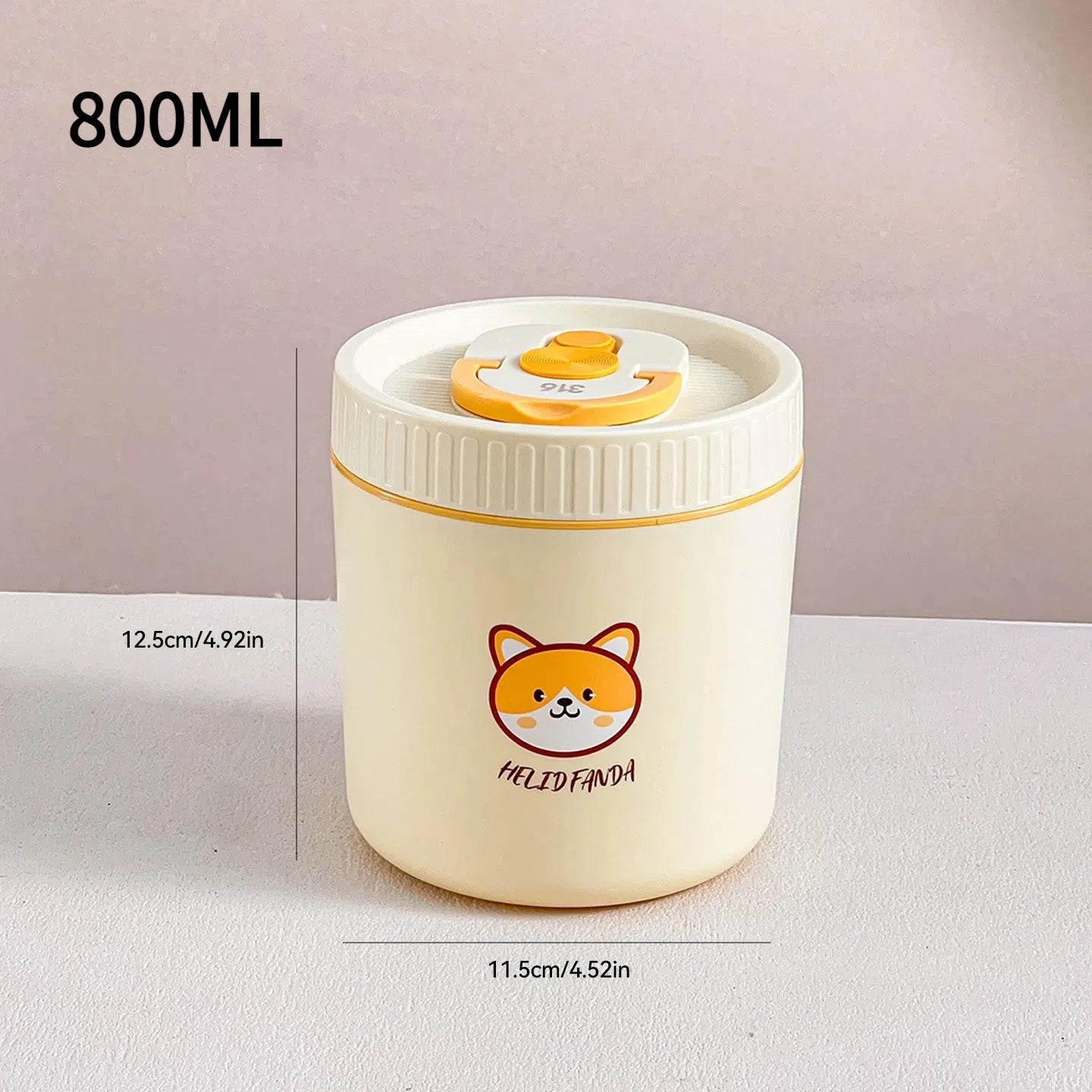 Thermische voedselcontainer – roestvrij staal 304, lekvrij, 400–2000 ml 7