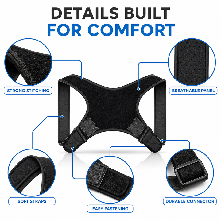 Thrives Outdoor | PostuSure Adjustable Shoulder Posture Brace 3