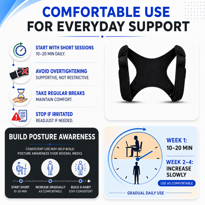 Thrives Outdoor | PostuSure Adjustable Shoulder Posture Brace 6