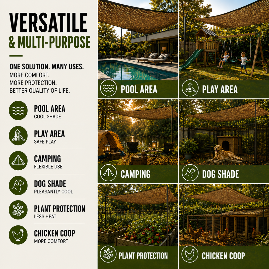 Thrives Outdoor | SolariMesh Outdoor Shade Canopy 5