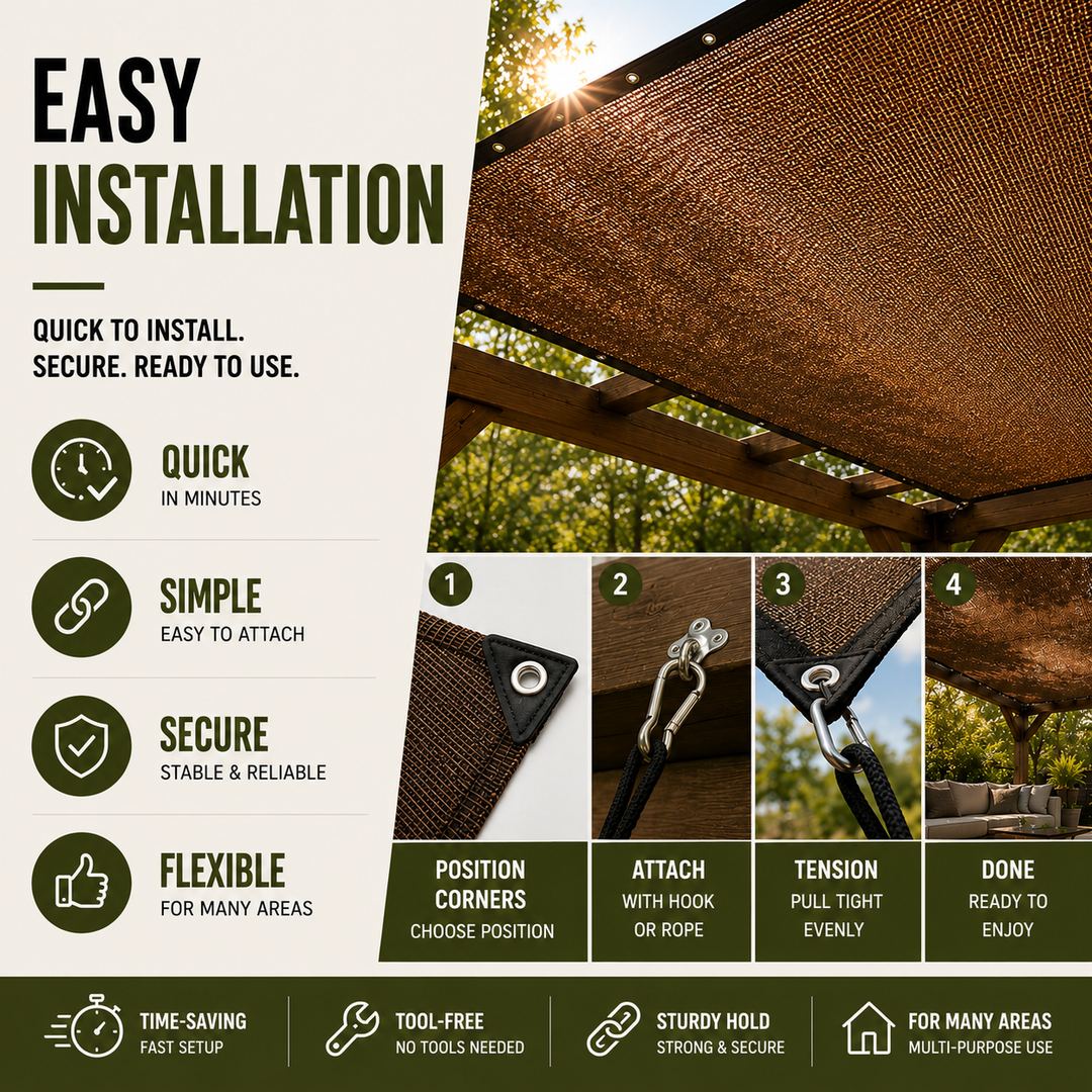 Thrives Outdoor | SolariMesh Outdoor Shade Canopy 7