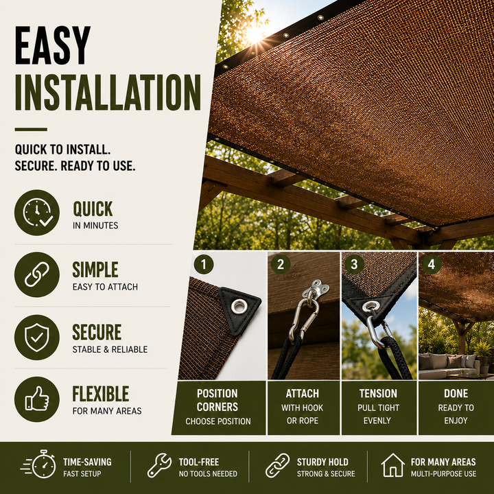 Thrives Outdoor | SolariMesh Outdoor Shade Canopy 7
