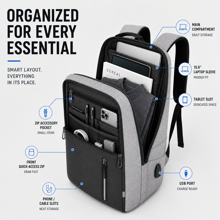 Thrives Outdoor | Waterproof Business Backpack 4
