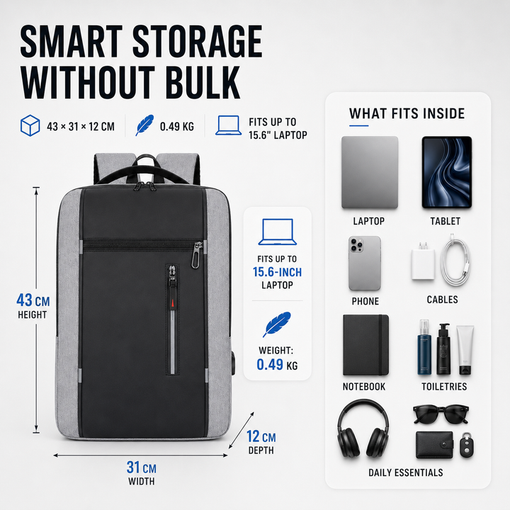 Thrives Outdoor | Waterproof Business Backpack 5