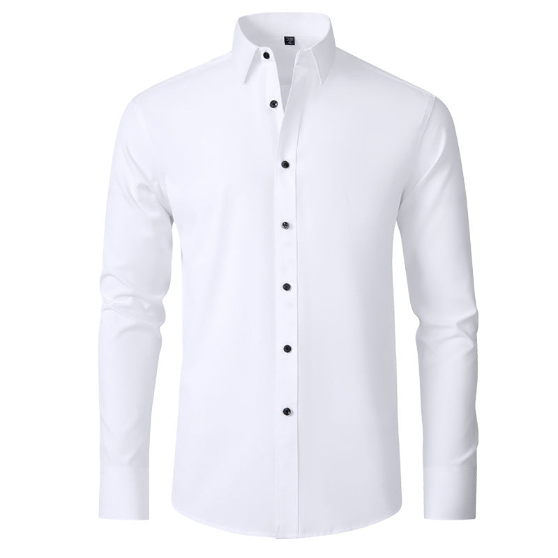 Tijdloos Anti-Kreuk Stretchshirt Overhemd Voor Heren - Alexander 0