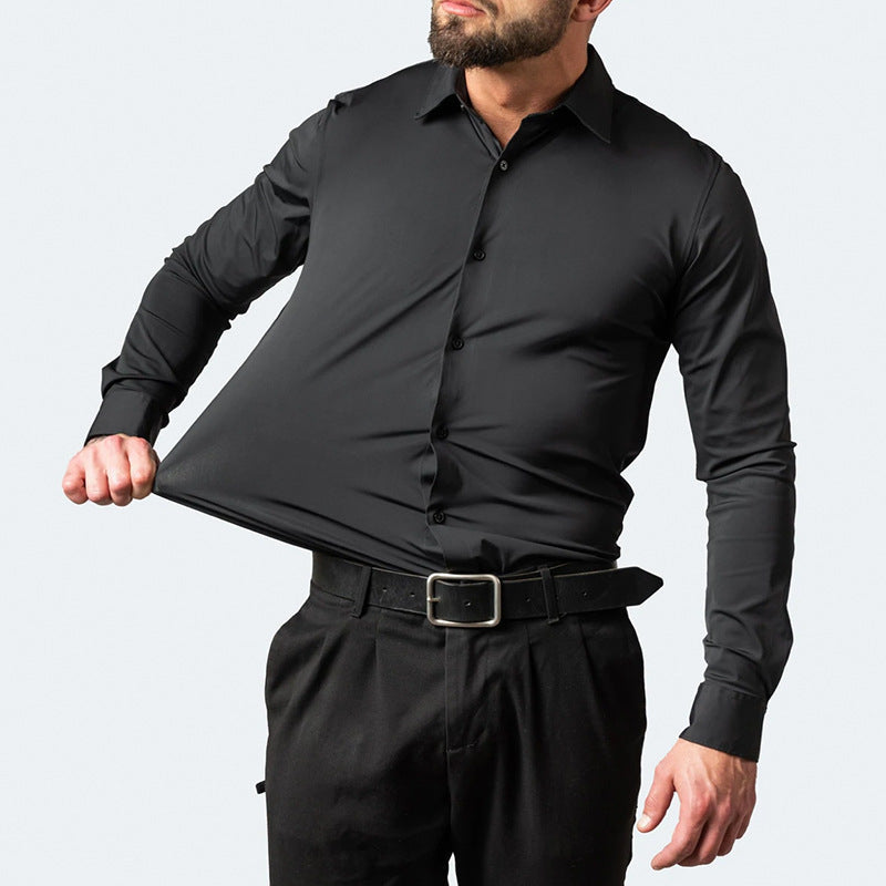 Tijdloos Anti-Kreuk Stretchshirt Overhemd Voor Heren - Alexander 1