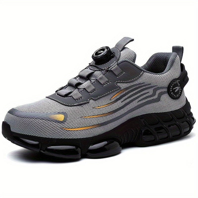 Zapatos de Seguridad con Punta de Acero – Cierre Giratorio, Suela Antideslizante y Resistente a Pinchazos