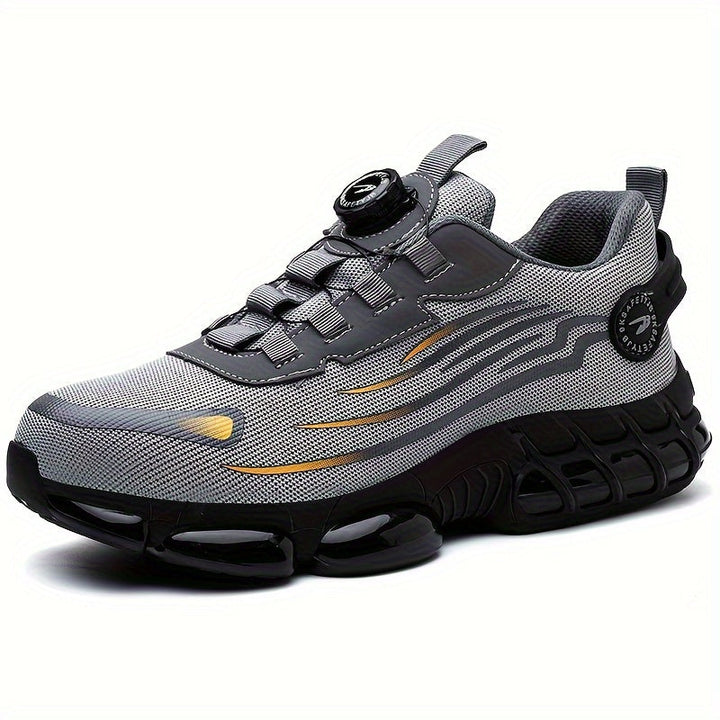 Zapatos de Seguridad con Punta de Acero – Cierre Giratorio, Suela Antideslizante y Resistente a Pinchazos