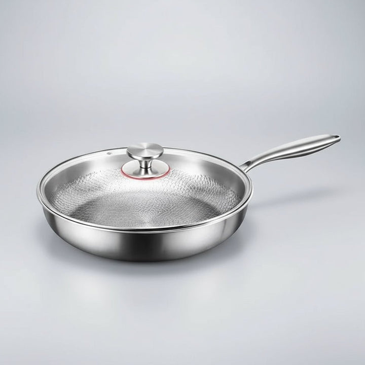 Titanium | Gehämmerte Bratpfanne mit Antihaftbeschichtung | Induktionskompatibel für müheloses Kochen 7