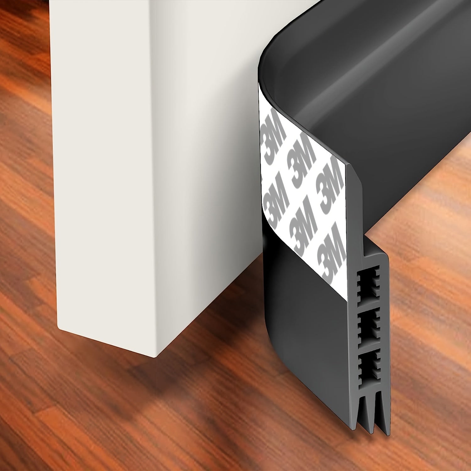 Tochtstrip Deur Siliconen 99cm Wit Zelfklevend Geluidsisolatie Deurafdichting Tochtstopper Energiebesparing Woning Isolatie | Sansoti 3