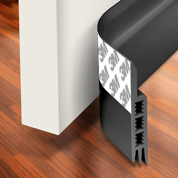 Tochtstrip Deur Siliconen 99cm Wit Zelfklevend Geluidsisolatie Deurafdichting Tochtstopper Energiebesparing Woning Isolatie | Sansoti 3