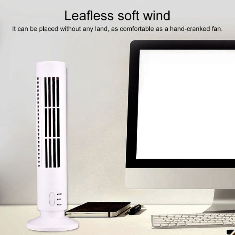 Torenventilator USB Bladloos Compact Design Zwart 38cm Hoog voor Bureau en Kantoor | Sansoti 6