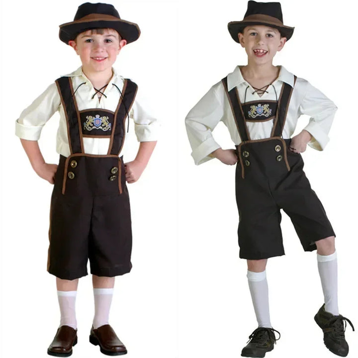 AlpenKinder – Oktoberfest Kostuumset voor Jongens met Lederhosen &amp; Hoed