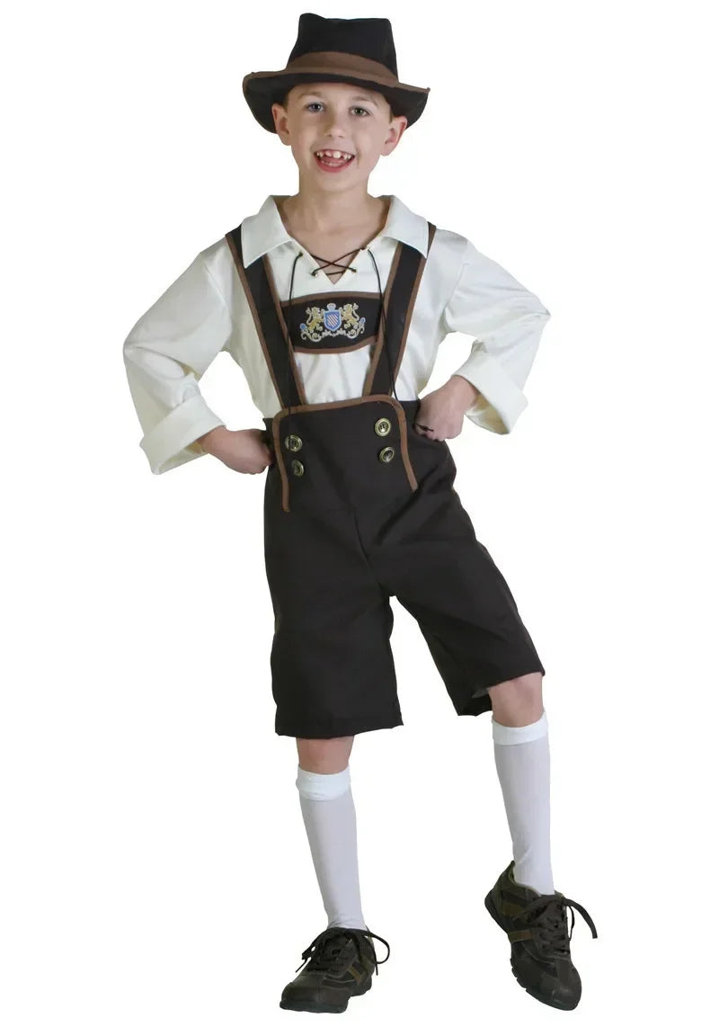 AlpenKinder – Oktoberfest Kostuumset voor Jongens met Lederhosen &amp; Hoed