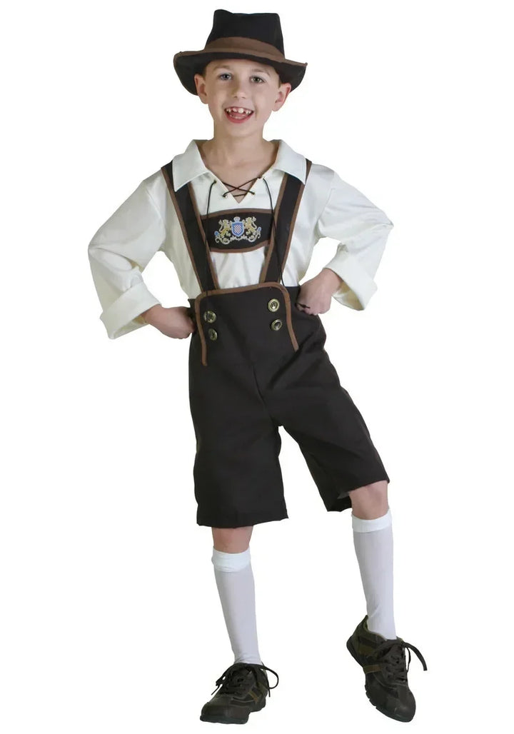 AlpenKinder – Oktoberfest Kostuumset voor Jongens met Lederhosen &amp; Hoed