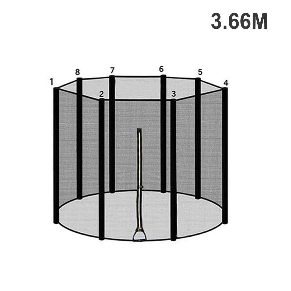 Trampoline Veiligheidsnet voor Ronde Trampolines tot 2,5 Meter - Veiligheid en Gemak 7