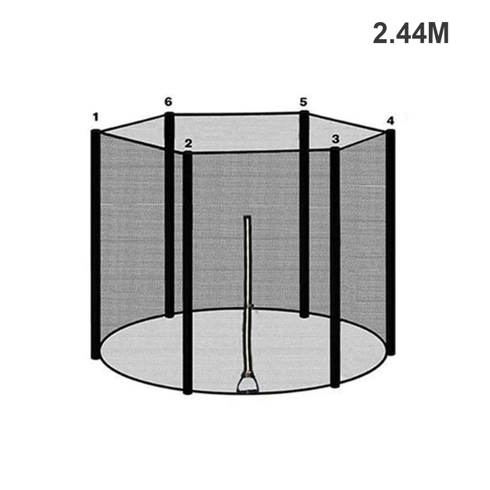 Trampoline Veiligheidsnet voor Ronde Trampolines tot 2,5 Meter - Veiligheid en Gemak 9