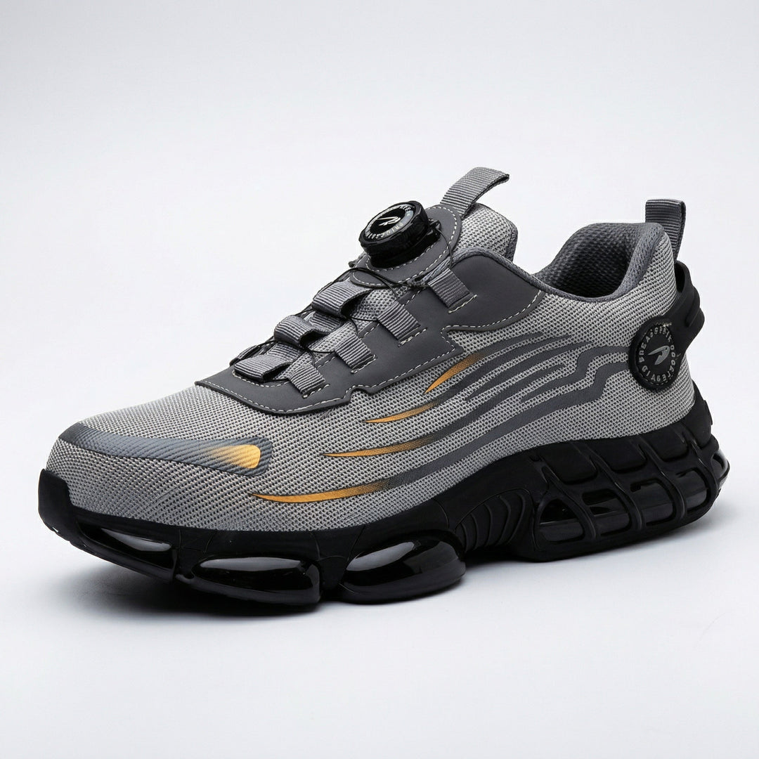 Zapatos de Seguridad con Punta de Acero – Cierre Giratorio, Suela Antideslizante y Resistente a Pinchazos