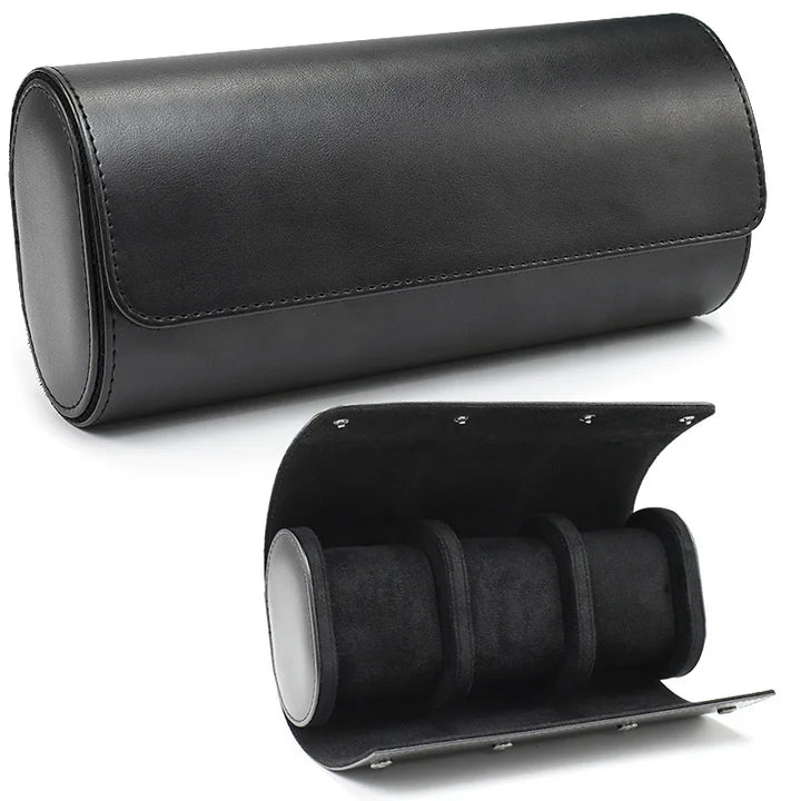Travel Watch Case – 3 Slot Roll with Removable Cushions for Secure Storage 10