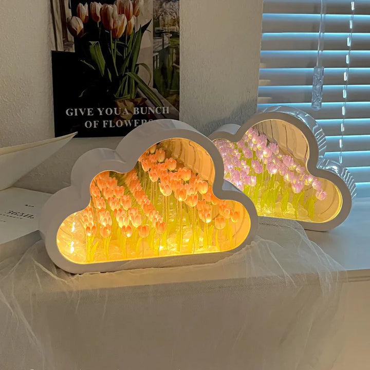 Tulip Flower Night Lamp – Compact Bedside Light with a Soft Warm Glow Tevako