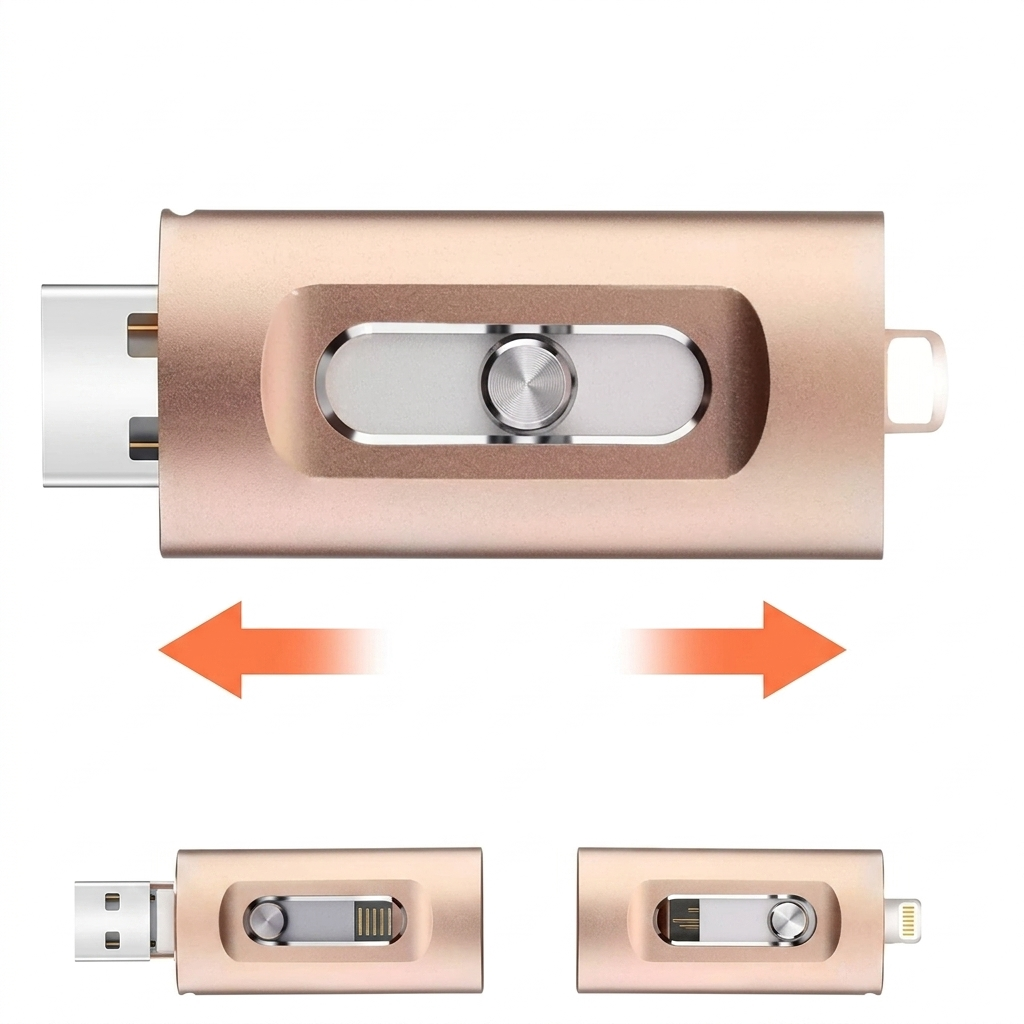 USB-stick voor iPhone 256GB – 3-in-1 fotostick voor smartphone en computer 7