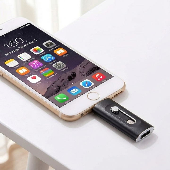 USB-stick voor iPhone 256GB – 3-in-1 fotostick voor smartphone en computer 9