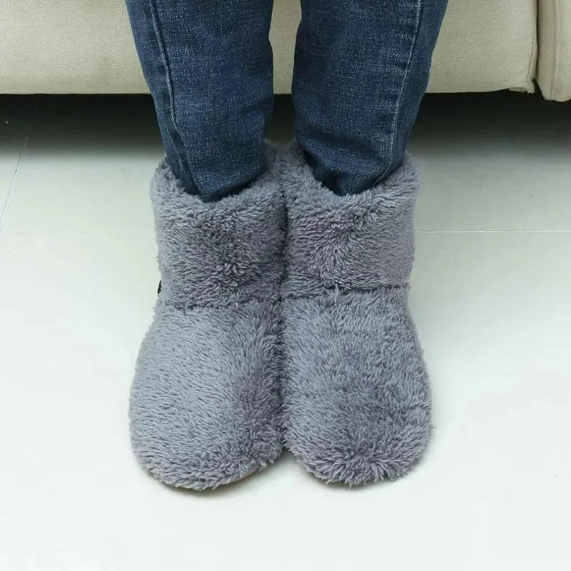 USB Oplaadbare Verwarmde Snowboots voor Heren en Dames met Pluche Voering 2