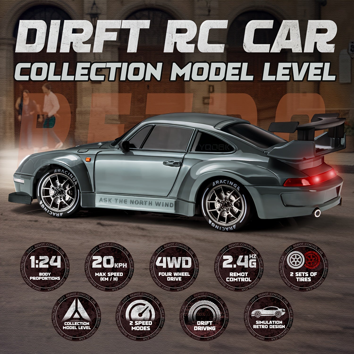 Ultimate Drift Racer 1:24 - RC Auto met Verlichte Wielen 5