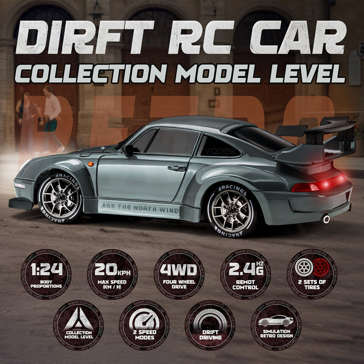Ultimate Drift Racer 1:24 - RC Auto met Verlichte Wielen 5