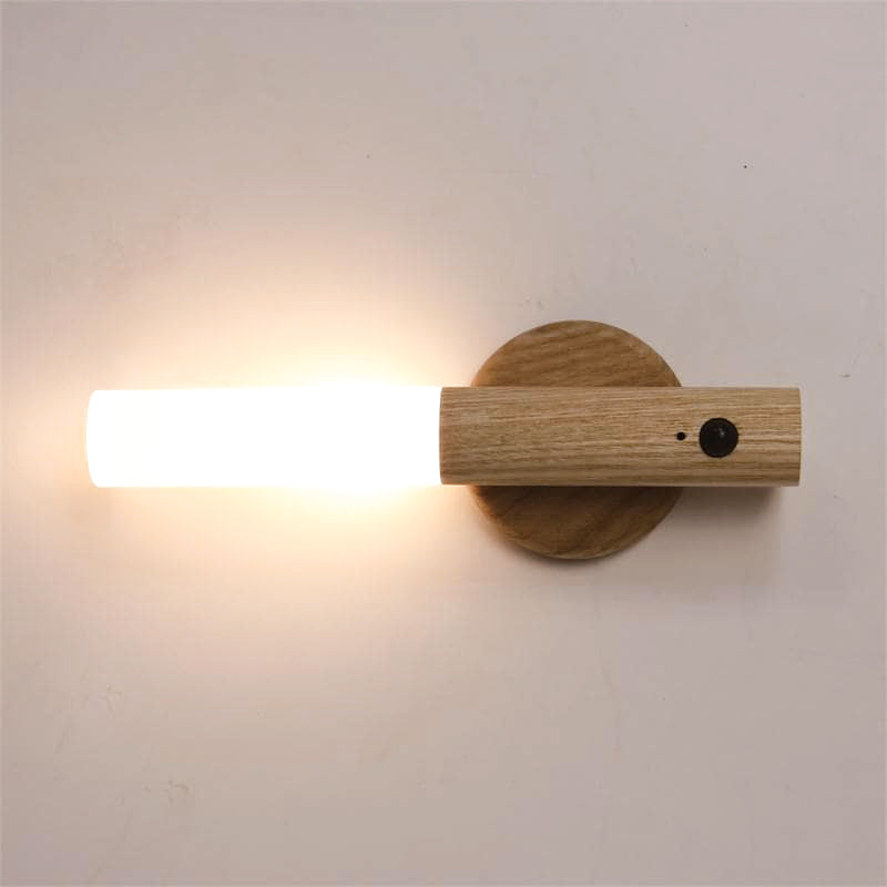 Lumora Lámpara de Pared Recargable – USB, Sensor de Movimiento y Luz LED Blanca Cálida