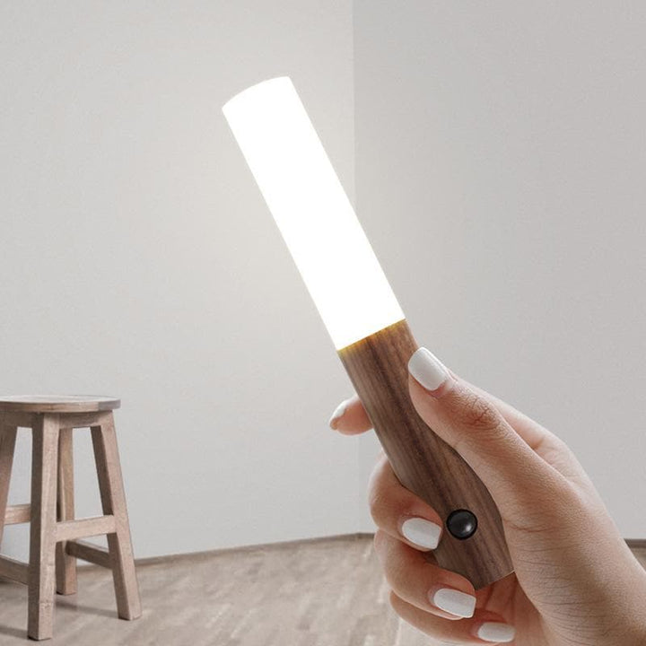 Lumora Lámpara de Pared Recargable – USB, Sensor de Movimiento y Luz LED Blanca Cálida