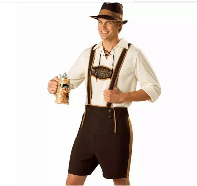AlpenHeld – Disfressa d'Oktoberfest per a home amb camisa, tirants i barret