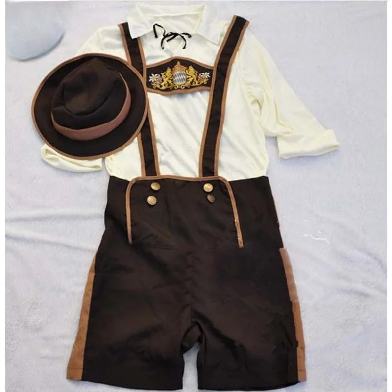 AlpenHeld – Disfressa d'Oktoberfest per a home amb camisa, tirants i barret
