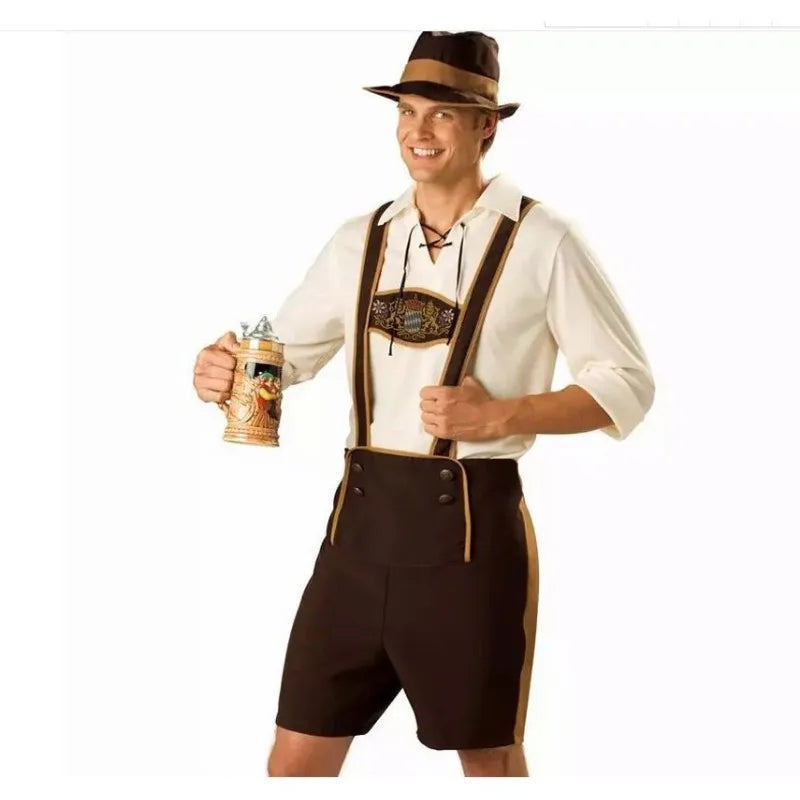 AlpenHeld – Disfressa d'Oktoberfest per a home amb camisa, tirants i barret