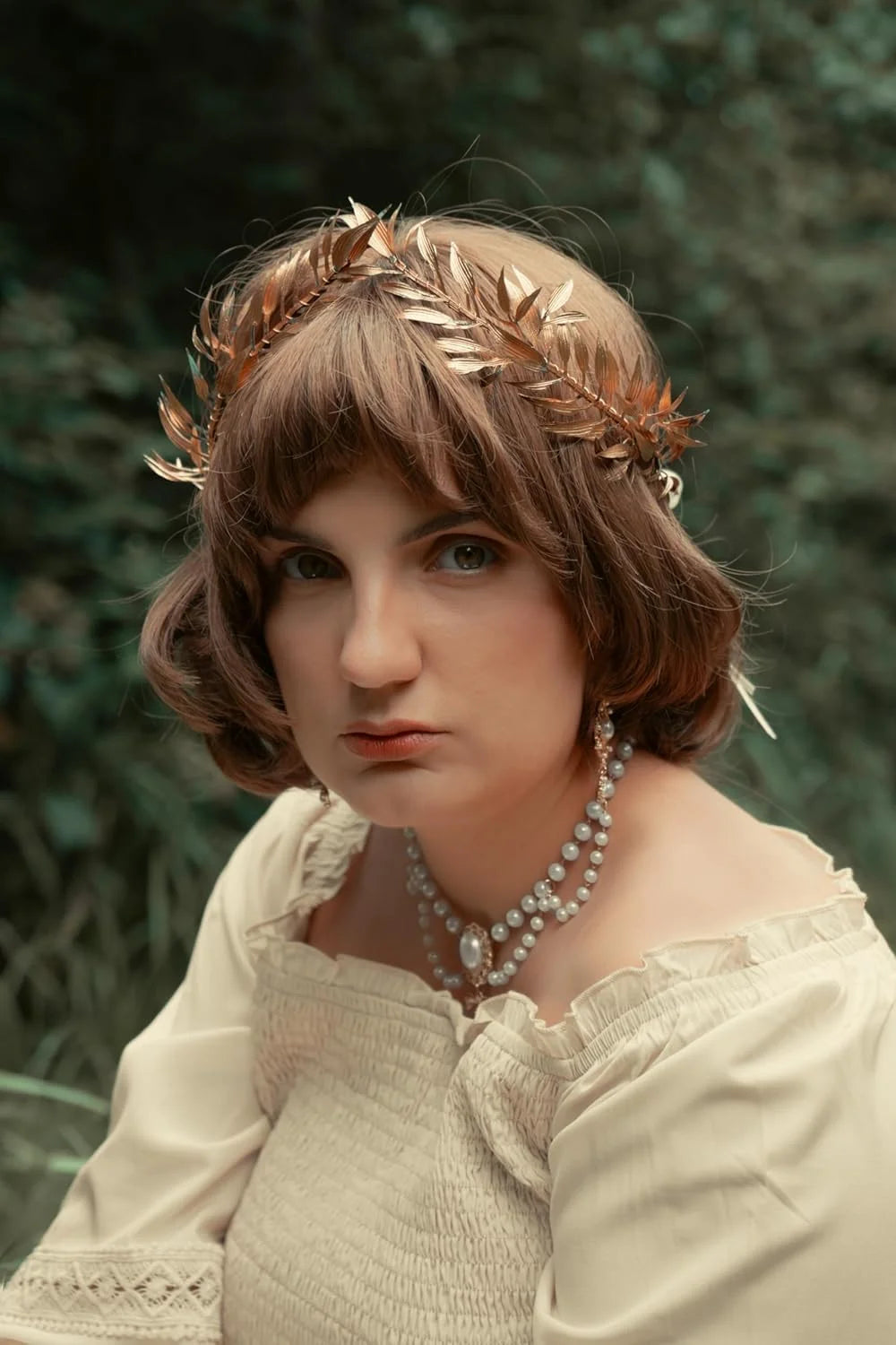 Unisex Griekse Laurierkrans met Verstelbare Linten voor Cosplay en Renaissance 2