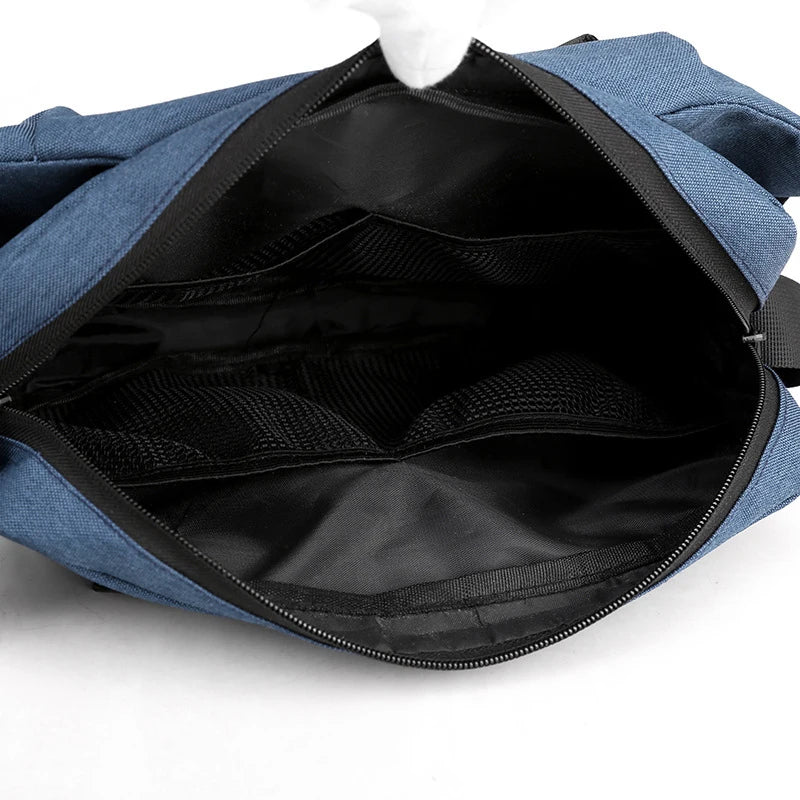 Unisex Nylon Crossbody Tas voor Outdoor Reizen, 31x20x12 cm, Verstelbare Schouderriem 2