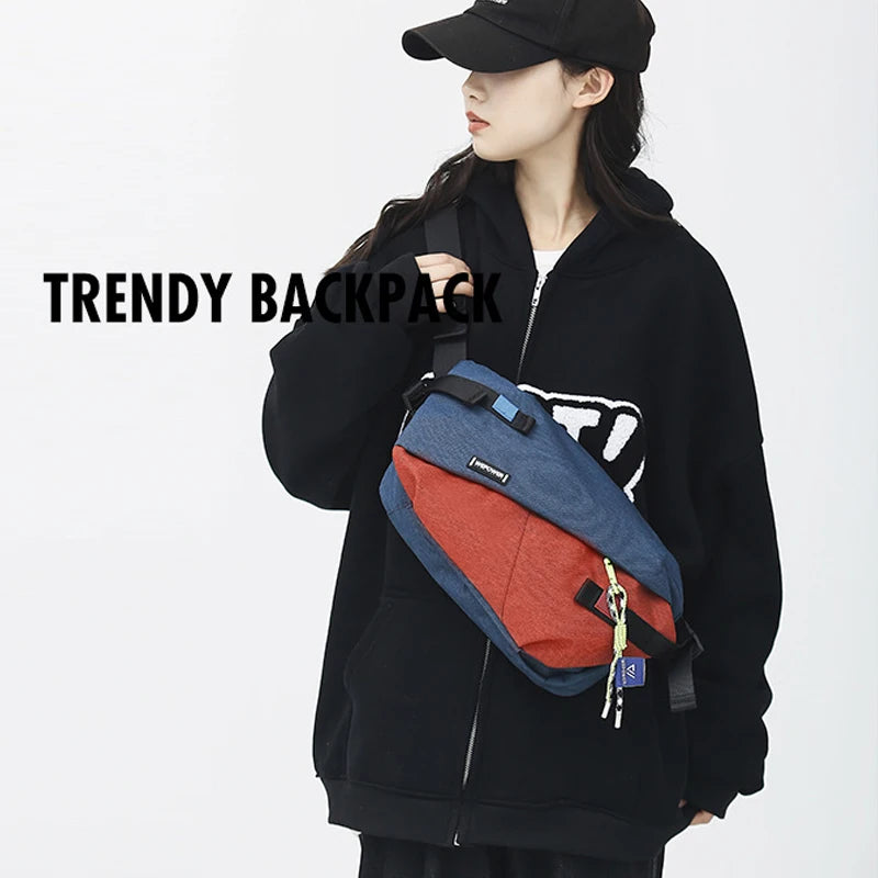 Unisex Nylon Crossbody Tas voor Outdoor Reizen, 31x20x12 cm, Verstelbare Schouderriem 4