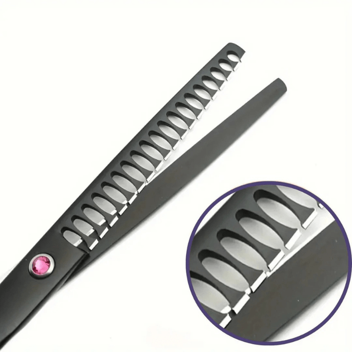 Hundeschere Set – 4-teiliges Pflegeset mit Edelstahlklingen &amp; Etui Bolendo