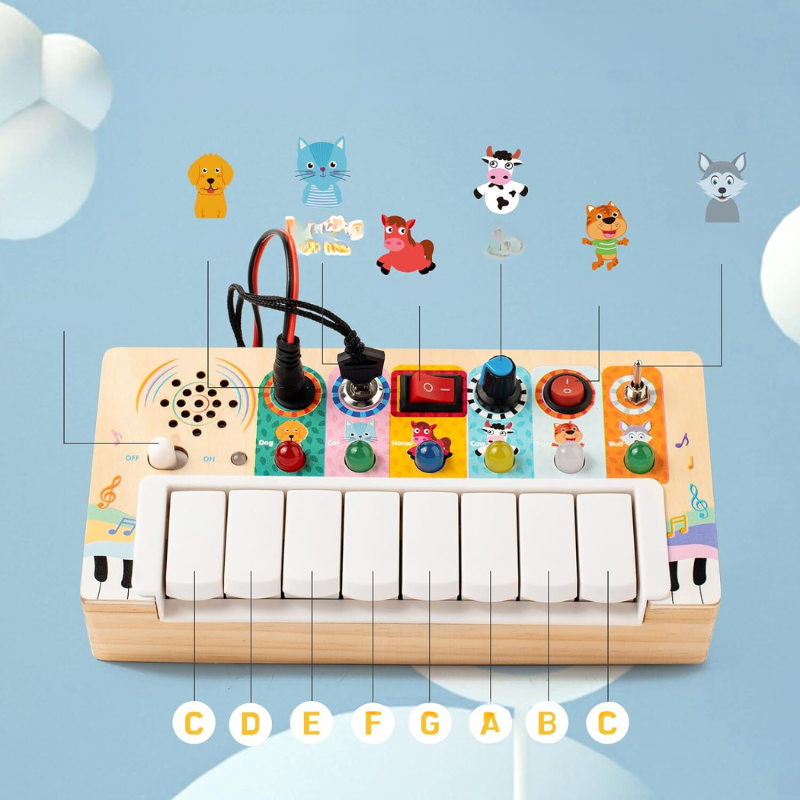 EduBini – Ensemble de jeu Montessori bébé 6m+ jouet éducatif et sensoriel