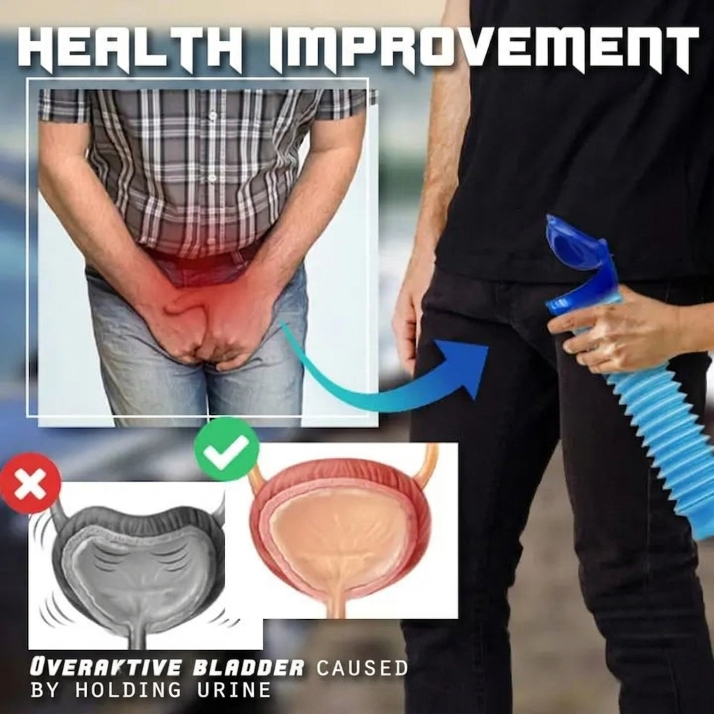 Urinoir voor Mannen – Opvouwbaar, 750 ml & Afsluitbaar Deksel Vestragear