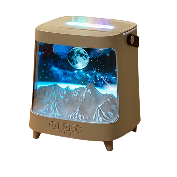 Difusor de Llama Galaxia AeroGlow – Difusor de Aroma con Luz Cálida y Control Remoto