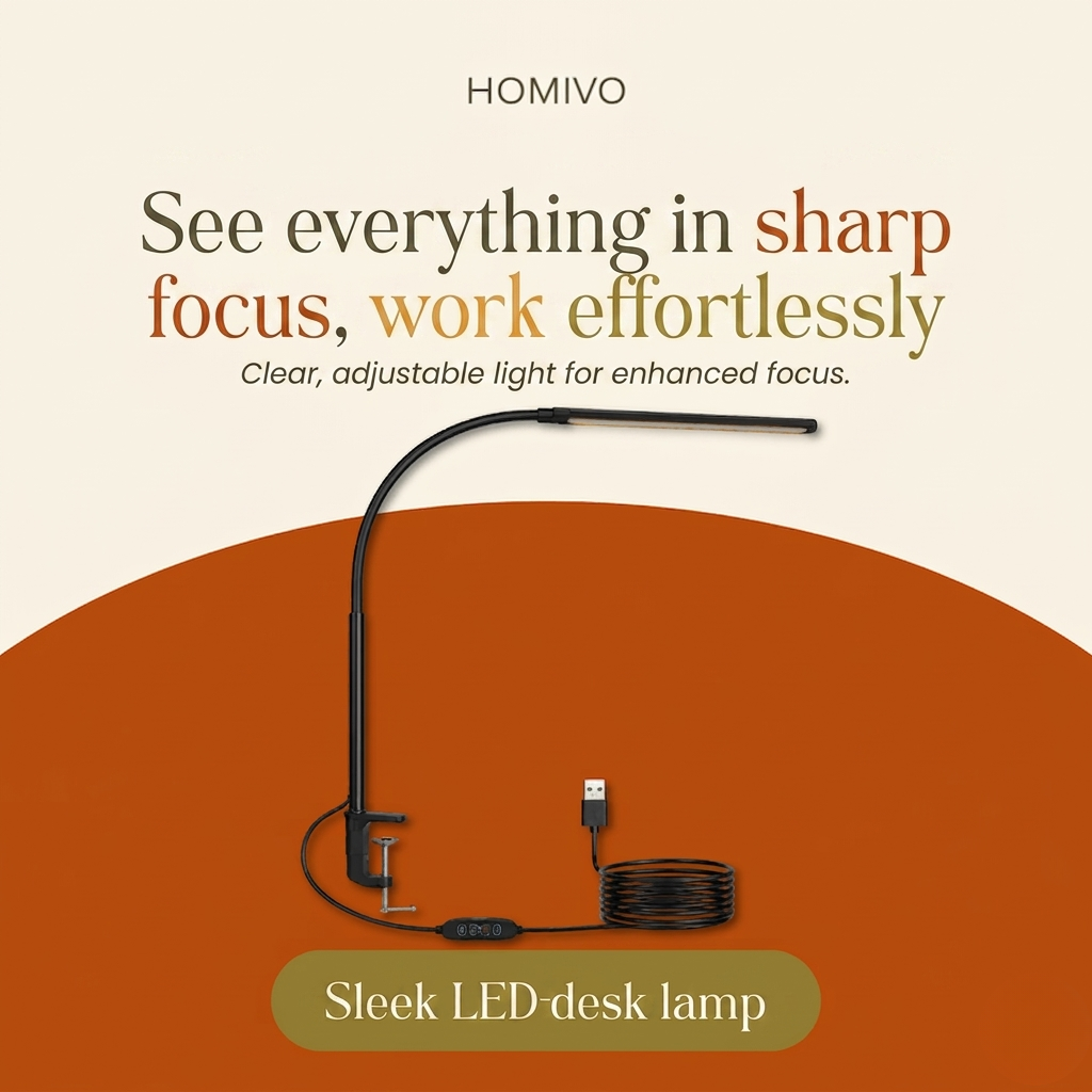 LED Bureaulamp – 10 Dimstanden, Touchbediening & USB Vestragear