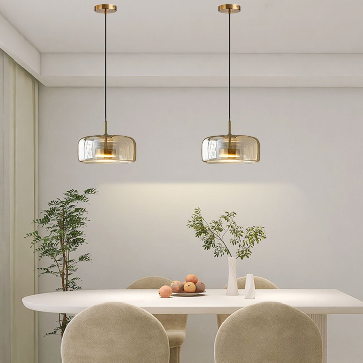 VitraLume hanglamp – Elegante glazen plafondlamp met warm licht &amp; modern minimalistisch design