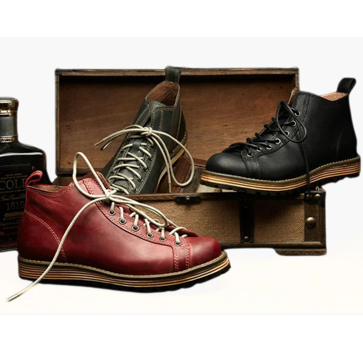 BergMeister – Zapatillas Haferl Leroy – Cuero Robusto y Diseño Exterior Estilizado