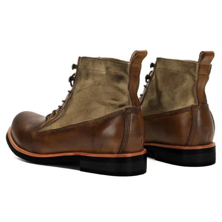AlpenHeritage – Haferl Sneakers Bernard – Handgemaakte Retro Enkellaarsjes