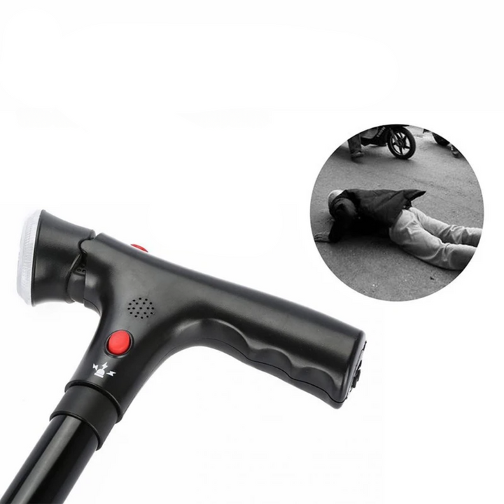 Eldrix bastone da passeggio – Bastone da passeggio ergonomico in metallo leggero con impugnatura antiscivolo