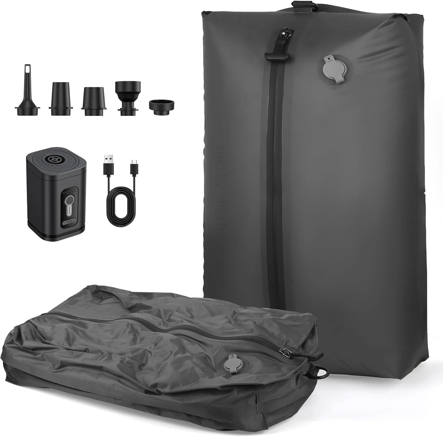Vacuümzakken Kleding Set 17L-40L met Automatische Luchtpomp voor Bagagecompressie 0