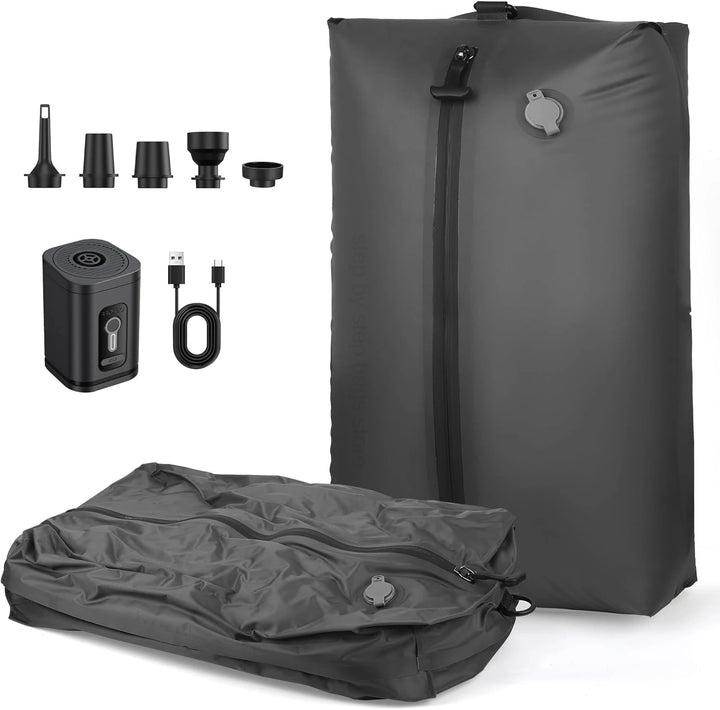Vacuümzakken Kleding Set 17L-40L met Automatische Luchtpomp voor Bagagecompressie 0